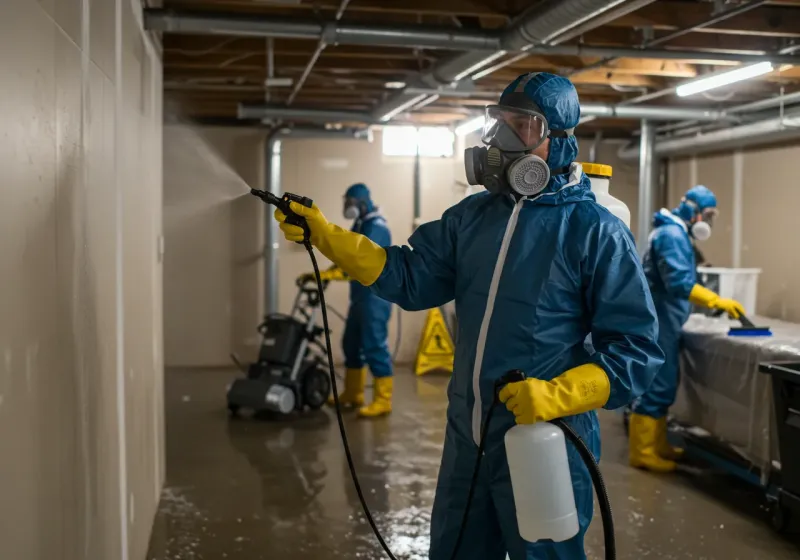 Basement Sanitization and Antimicrobial Treatment process in DeKalb County, AL